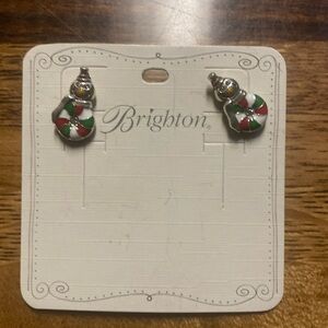 NWT Brighton Snowman Earrings